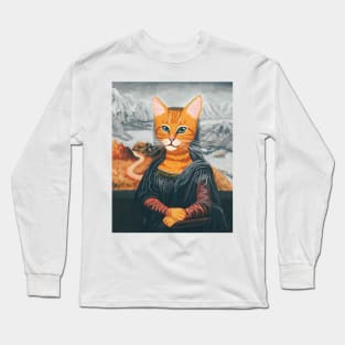 Meowna Lisa Long Sleeve T-Shirt